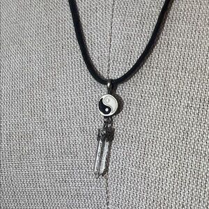 Yin Yang Pendant with crystal